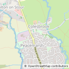Map of Gillingham, Dorset