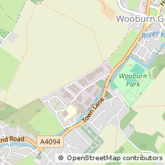 Map of High Wycombe, Buckinghamshire