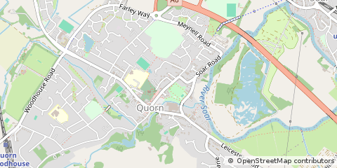 Map of Loughborough, Leics.