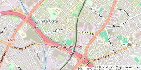 Map of Oldham