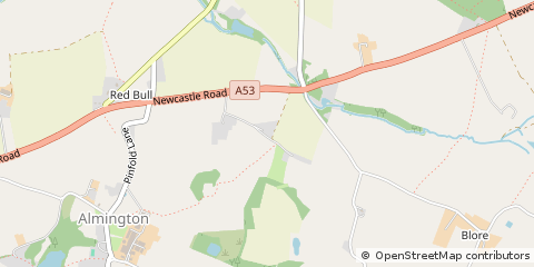 Map of Market Drayton, Shropshire