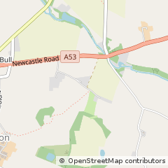 Map of Market Drayton, Shropshire