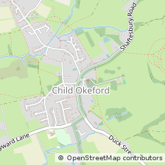 Map of Blandford, Dorset