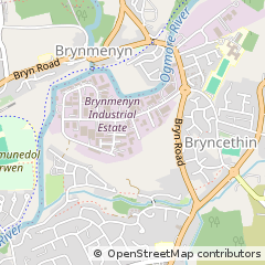Map of Bridgend