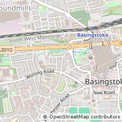 Map of Basingtoke, Hampshire