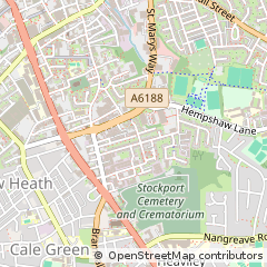 Map of Higher Hillgate, Stockport Cheshire