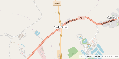 Map of Thirsk, North Yorkshire