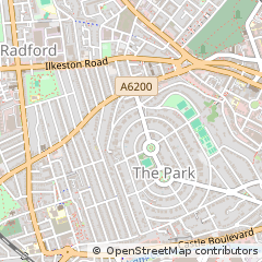 Map of Nottingham, Nottinghamshire