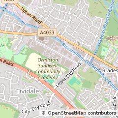 Map of Oldbury, West Midlands