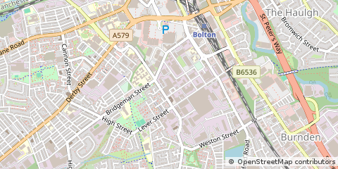 Map of Bolton, Lancashire
