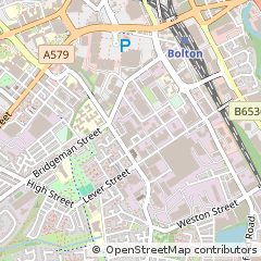 Map of Bolton, Lancashire