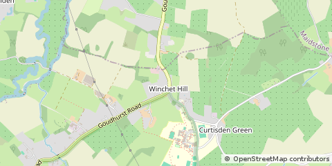 Map of Cranbrook, Kent