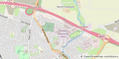 Map of Fareham, Hampshire