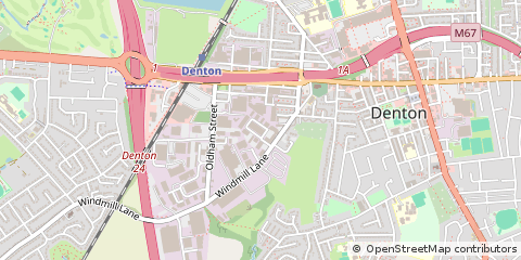 Map of Denton, Manchester