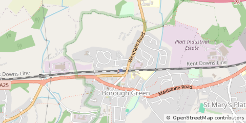 Map of Sevenoaks, Kent