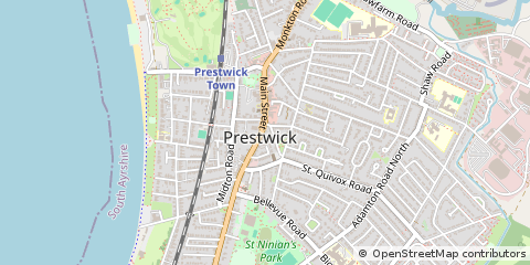 Map of Prestwick, Ayrshire