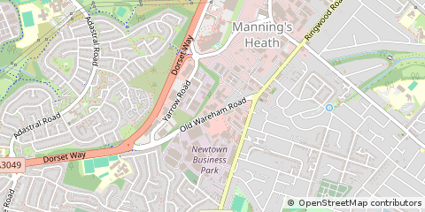 Map of Poole, Dorset