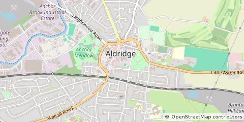 Map of Walsall, West Midlands