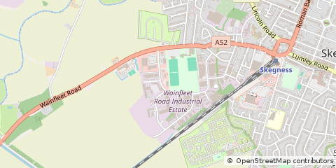 Map of Skegness, Lincolnshire