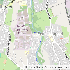 Map of Hengoed