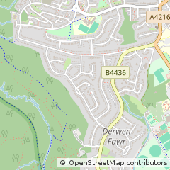 Map of Sketty, Swansea West Glam