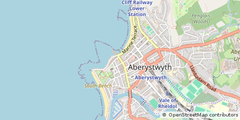 Map of Aberystwyth, Ceredigion