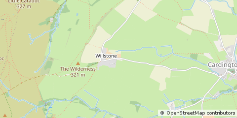 Map of Church Stretton, Shropshire