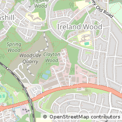 Map of Leeds, West Yorkshire