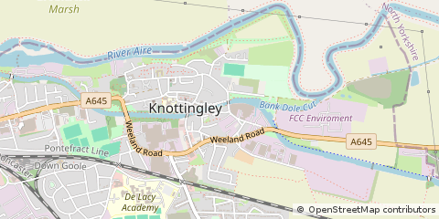 Map of Knottingley, West Yorkshire