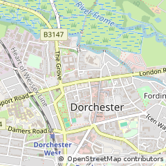 Map of Dorchester, Dorset