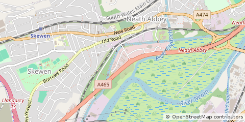 Map of Neath