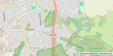 Map of Oxford, Oxfordshire
