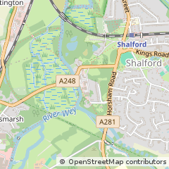 Map of Guildford, Surrey