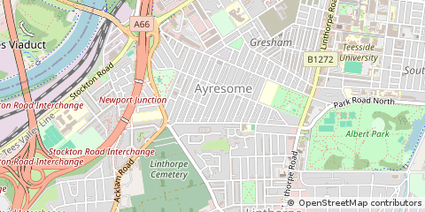 Map of Middlesbrough
