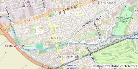 Map of Edinburgh, Midlothian