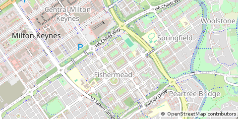 Map of Milton Keynes