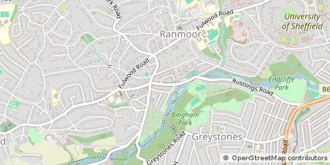 Map of South Yorkshire