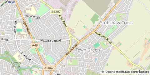 Map of Wigan