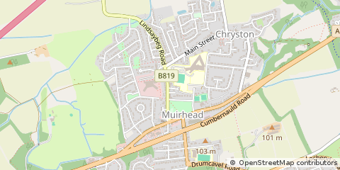 Map of Glasgow, North Lanarkshire