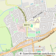 Map of Glasgow, North Lanarkshire