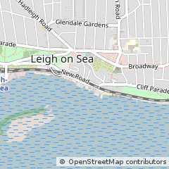 Map of Leigh-on-SEA, Essex