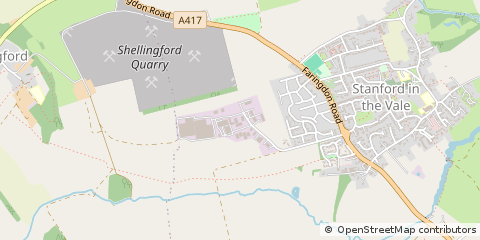 Map of Faringdon, Oxfordshire