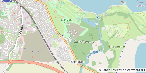 Map of Dunbar, East Lothian