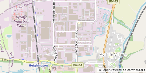 Map of Newton Aycliffe, Co. Durham