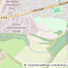 Map of Loanhead, Midlothian