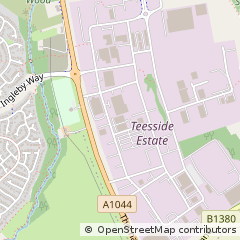 Map of Stockton-on-Tees, Cleveland