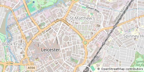 Map of Leicester