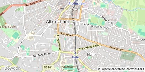 Map of Altrincham