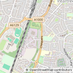 Map of Welwyn Garden City, Hertfordshire