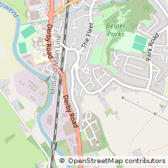 Map of Belper, Derbyshire
